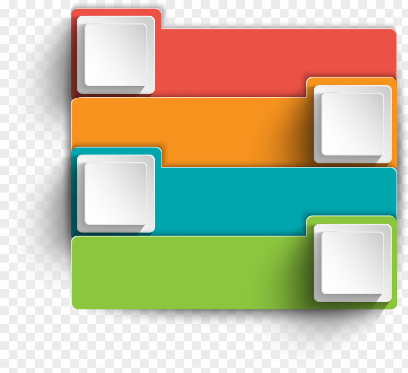 Colorful Square Tag Label Web Banner PNG