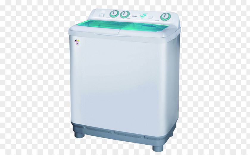 HD Haier Double Barrels Of Washing Machine Transparent Material Bathtub Dishwasher PNG