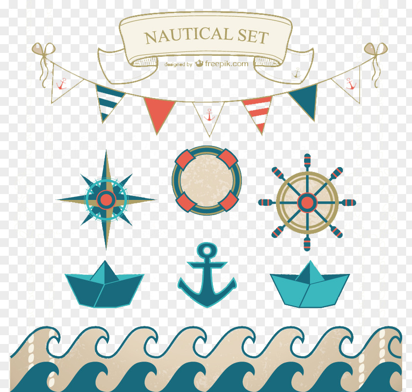 Vintage Nautical Element Vector Material Euclidean Icon PNG