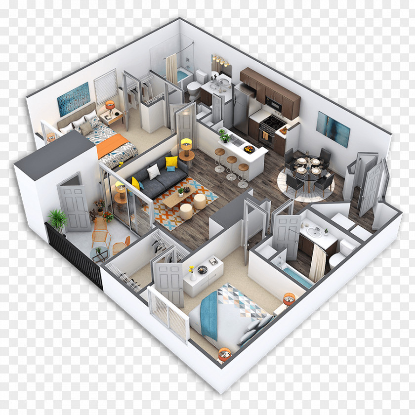 Apartment Ritiro Las Vegas Apartments Floor Plan Griffis Lakeline Station Bedroom PNG