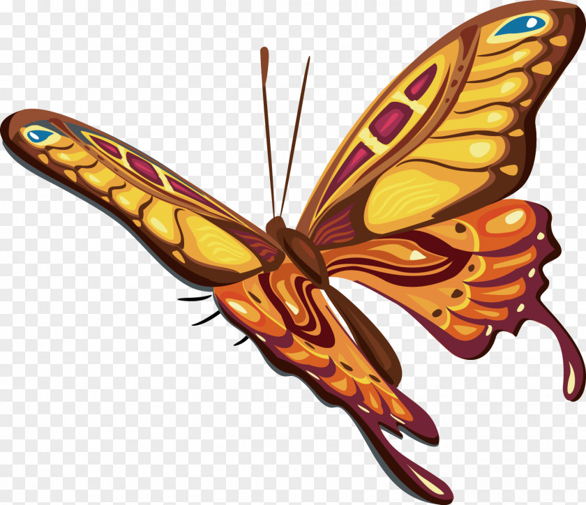 Fly Vector Exquisite Butterfly Clip Art PNG