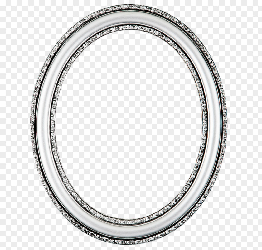 Metal Auto Part Oval Mirror PNG