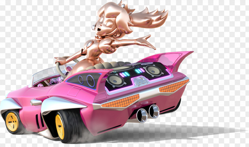 Pink Peach Mario Kart 8 Deluxe Bros. Princess PNG