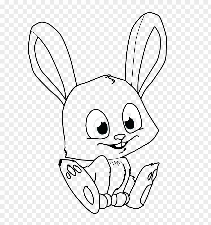 Rabbit Domestic Easter Bunny Hare Drawing PNG