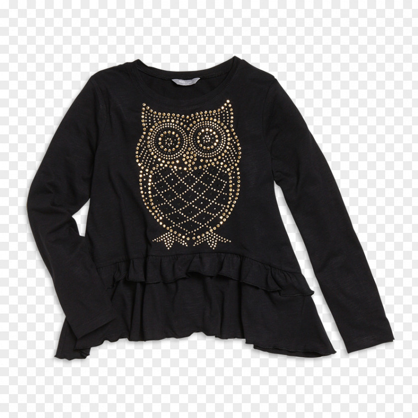 T-shirt Long-sleeved Owl Blouse PNG