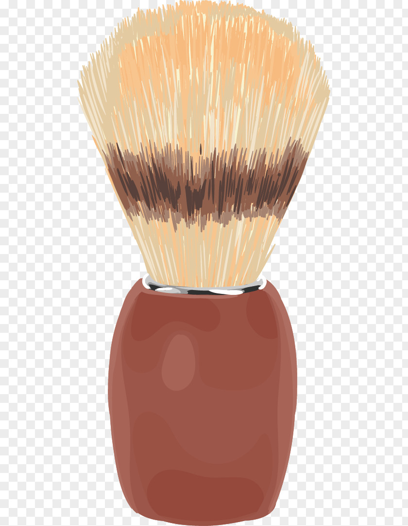 Vector Hand-painted Makeup Brush Painting Barber PNG