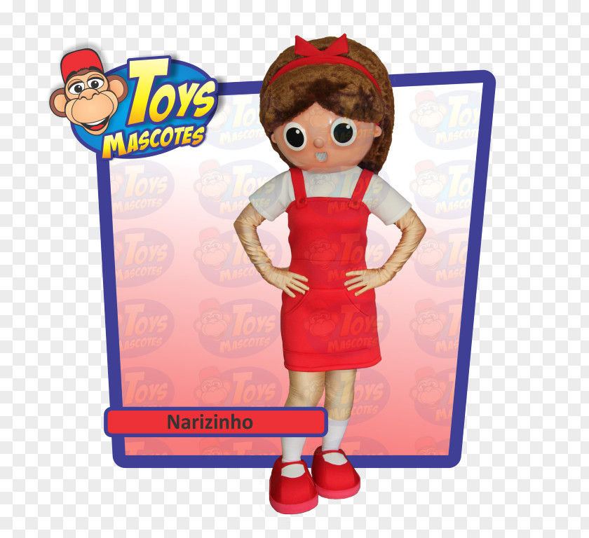 Doll Narizinho Sítio Do Picapau Amarelo Mascot Toy PNG