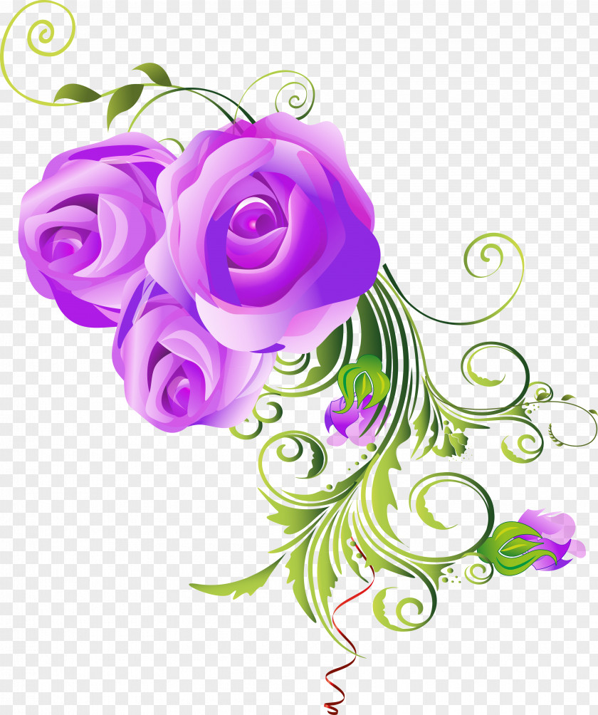 Floral Design Cut Flowers Ornament Art PNG