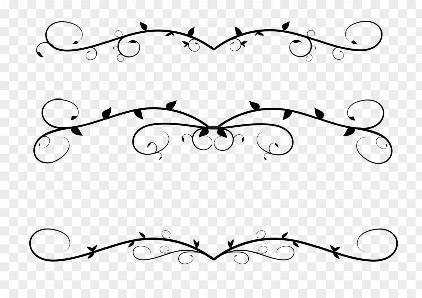 Horizontal Line Art Clip PNG