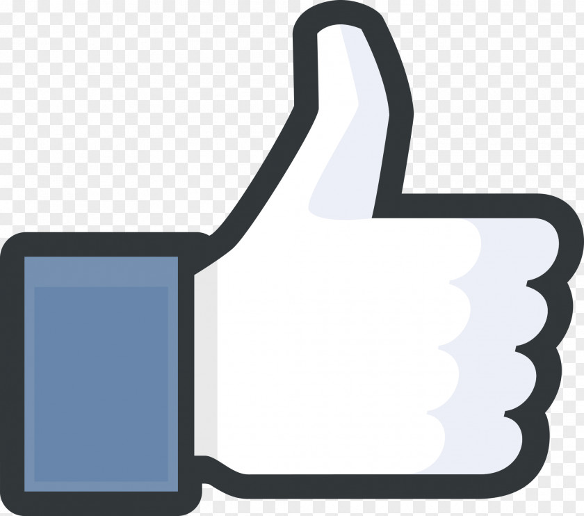 Like Us On Facebook Social Media Thumb Signal Button PNG