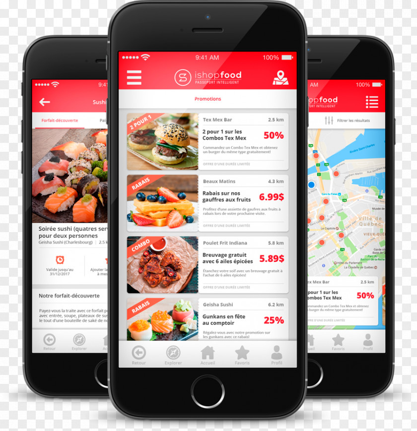 Smartphone Restaurant Delivery Android PNG