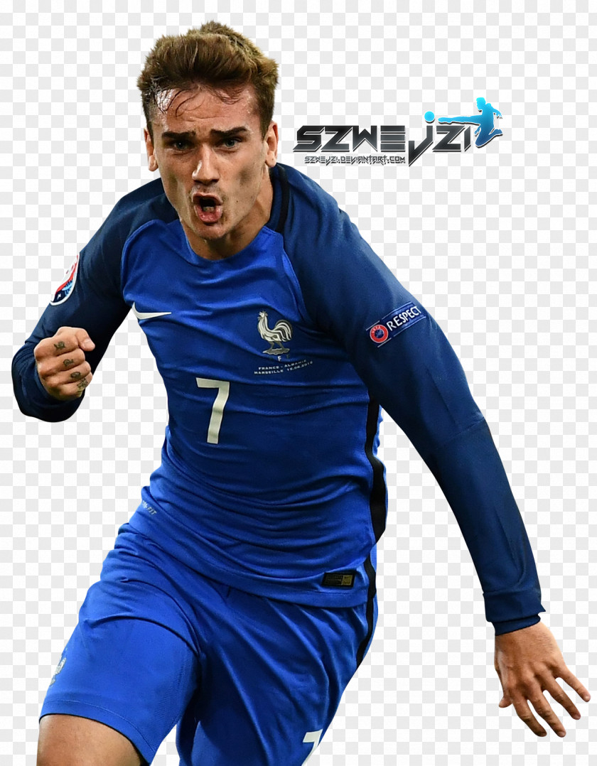 Football Antoine Griezmann France National Team UEFA Euro 2016 Player Jersey PNG