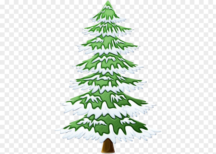 Leaf Green Christmas Tree PNG