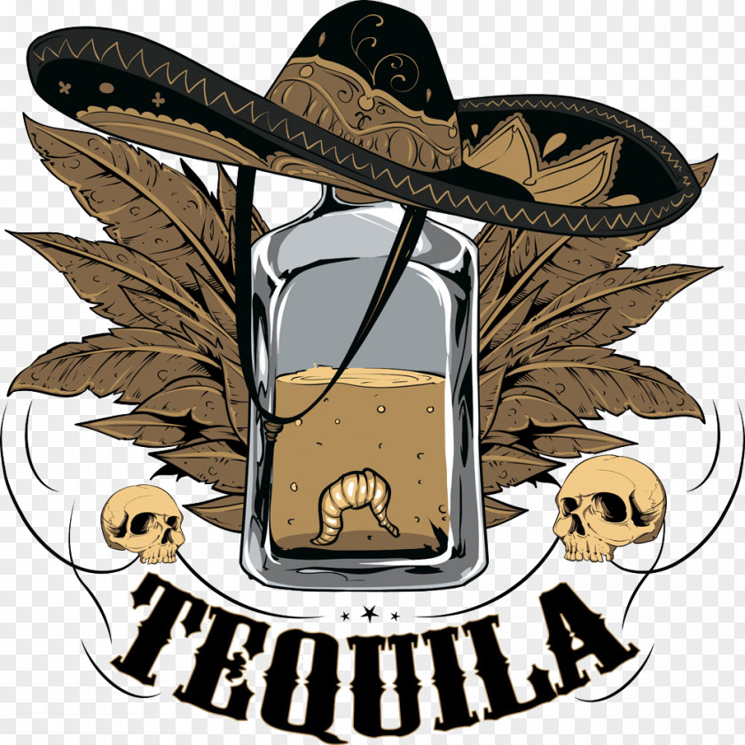 Skull With Hat Image Tequila Sunrise Mexican Cuisine Illustration PNG