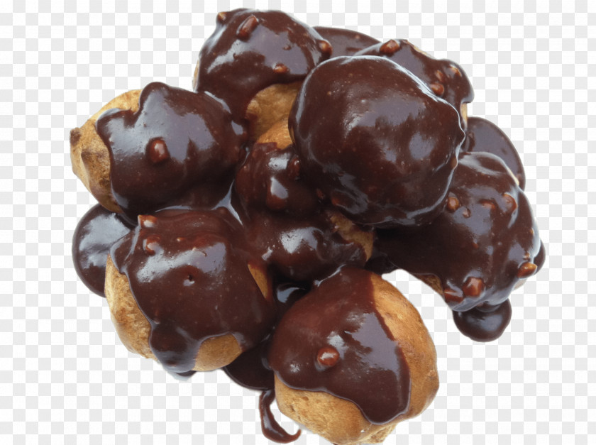 Chocolate Profiterole Fudge Cake Bossche Bol Balls PNG
