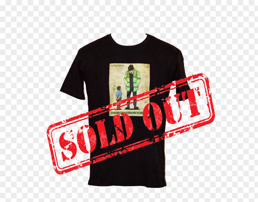 SOLD OUT T-shirt Sleeve Logo Top PNG