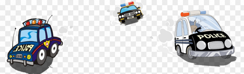 Creative Cartoon Police Car Vehicle Officer PNG