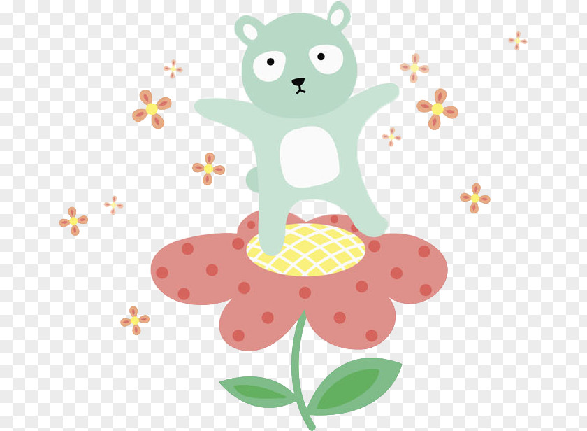 Flower Rabbit Clip Art PNG