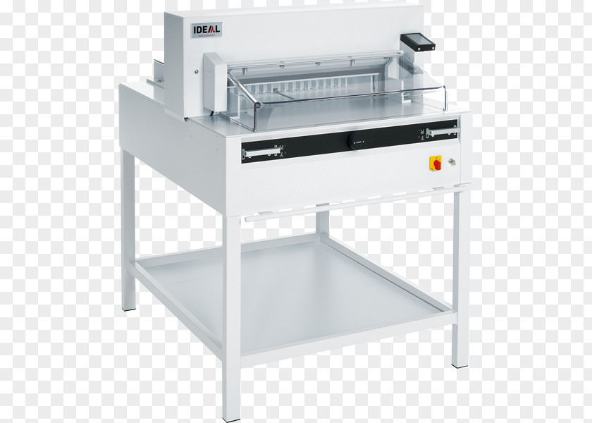 Ideal Guillotine Paper Cutter Backgauge Machine PNG