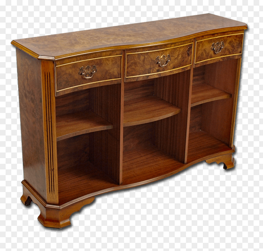 Old Bookcase Buffets & Sideboards Furniture Shelf Drawer PNG