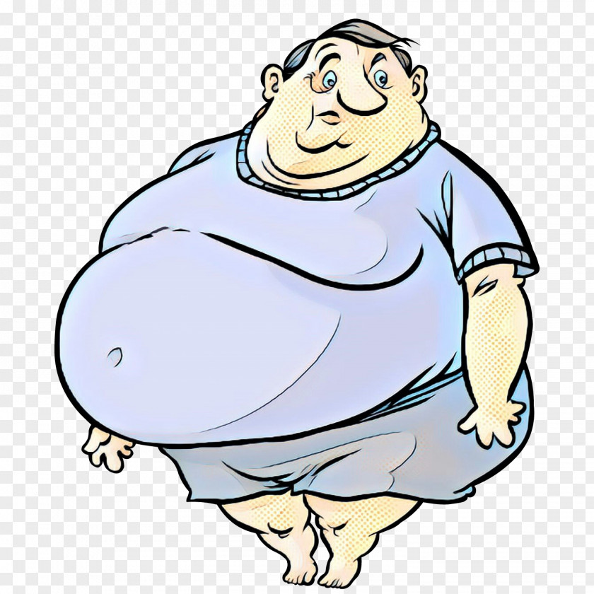 Pleased Muscle Fat Cartoon PNG