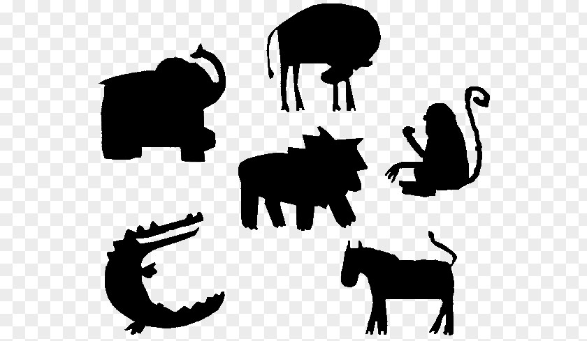 Selection Silhouette Animal Dog Drawing Elephant PNG