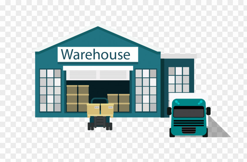 Vector Warehouse Truck Euclidean Logistics PNG