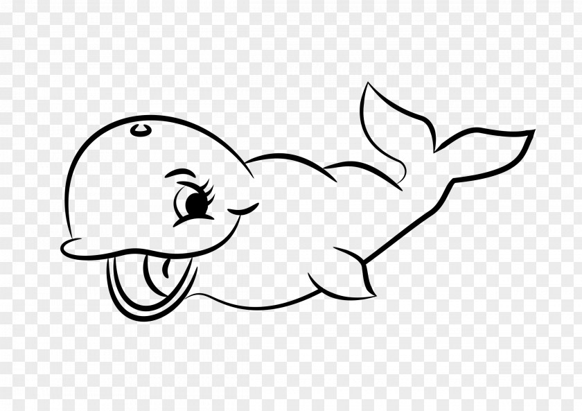 Whale Killer Black And White Line Art Clip PNG