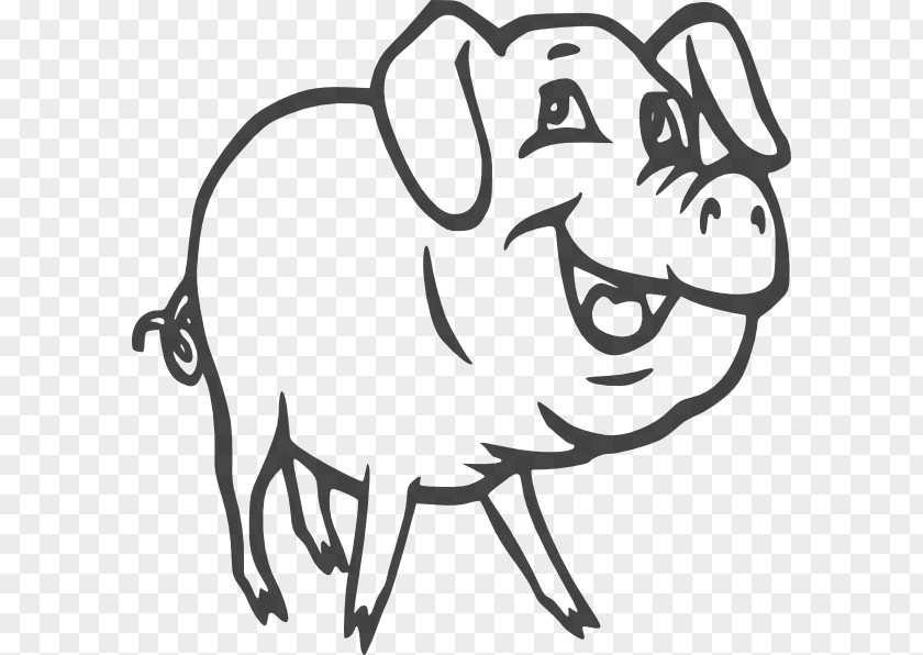 Wild Boar Large White Pig Black And Clip Art PNG