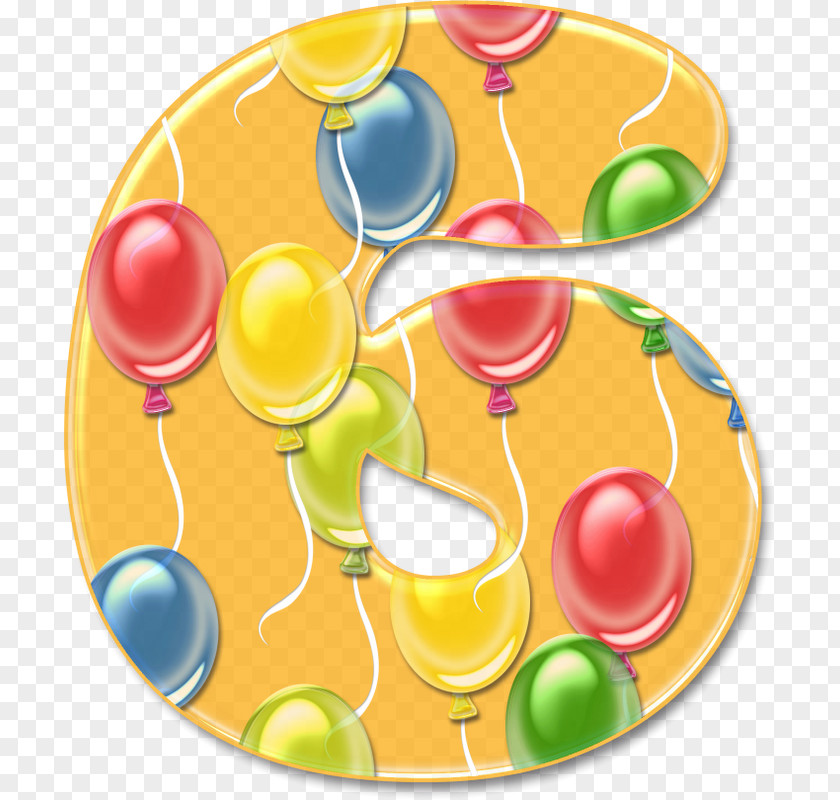 Birthday Numerical Digit Number Toy Balloon PNG