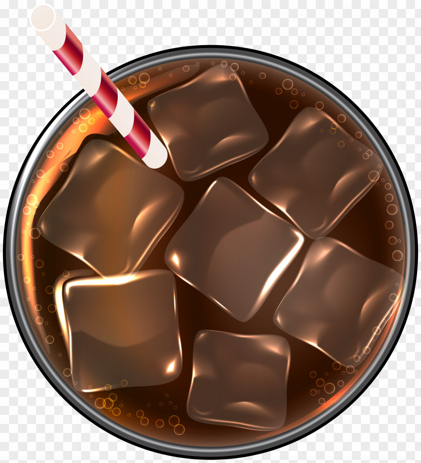 Cola With Ice Transparent Clip Art Image PNG
