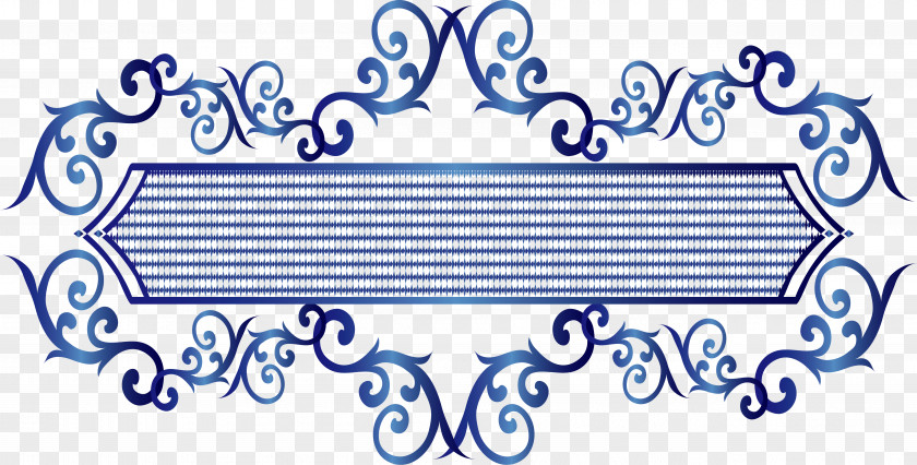 Sapphire Blue Romantic Style Marker Box PNG