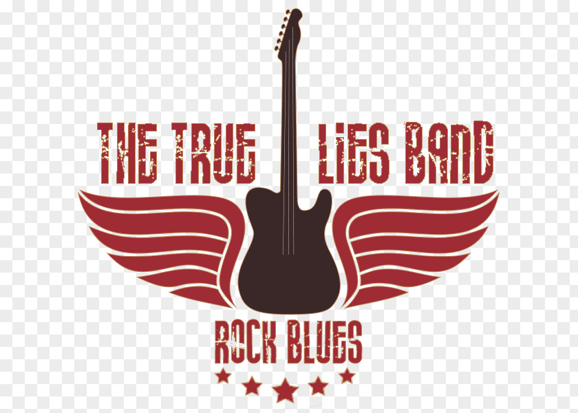 True Lies Guitarist Logo Vector Graphics Design PNG