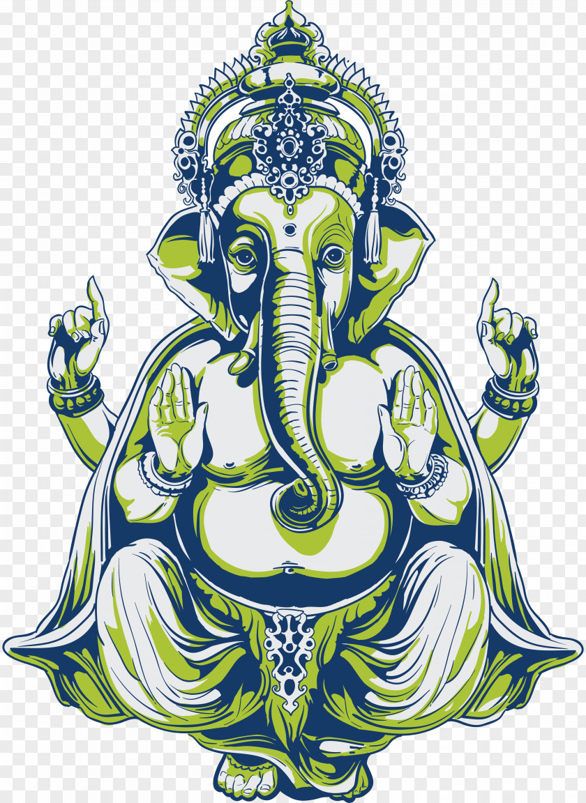 Lakshmi Ganesha Indian Elephant African Tattoo PNG