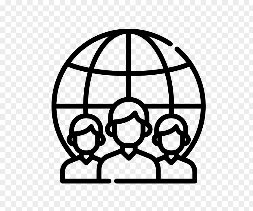 Line Art Sphere Customer Icon PNG