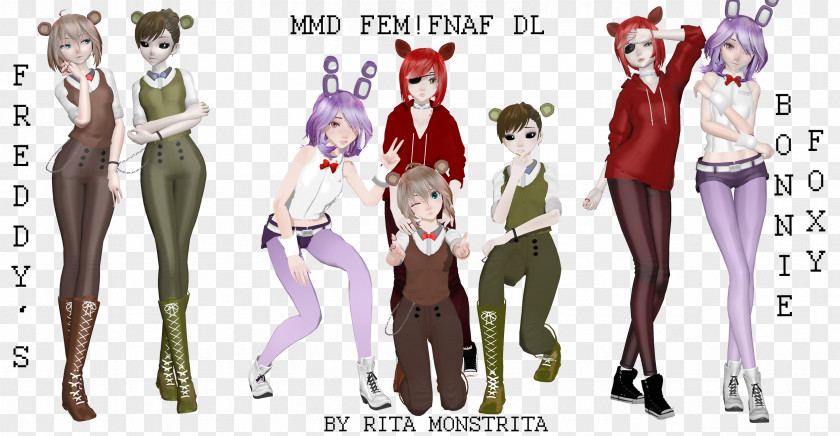 Model Five Nights At Freddy's: Sister Location Freddy's 2 MikuMikuDance Yuno Gasai PNG