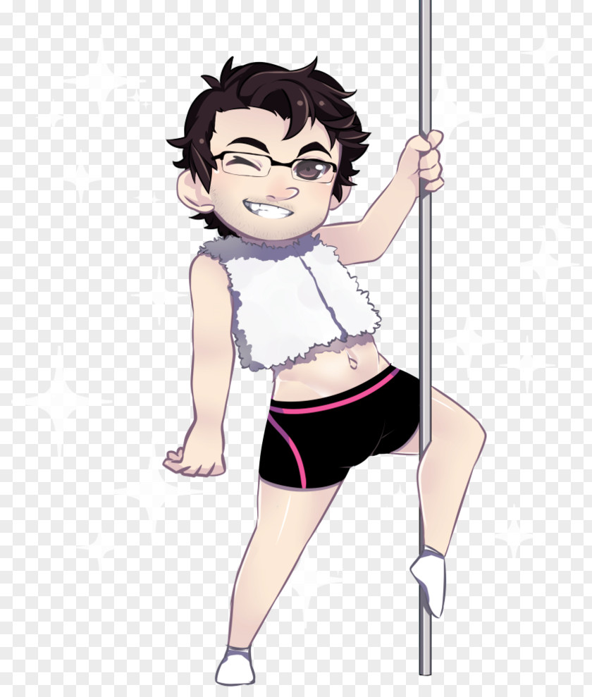 Stripper Pole Dance Fan Art Illustration PNG