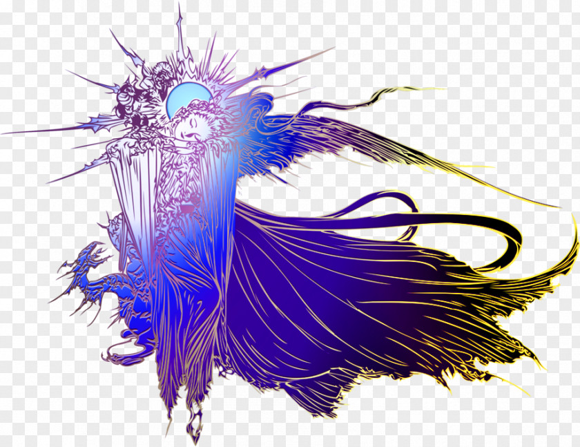 Blue European Goddess Decoration Pattern Final Fantasy XV XIII IV (3D Remake) PNG