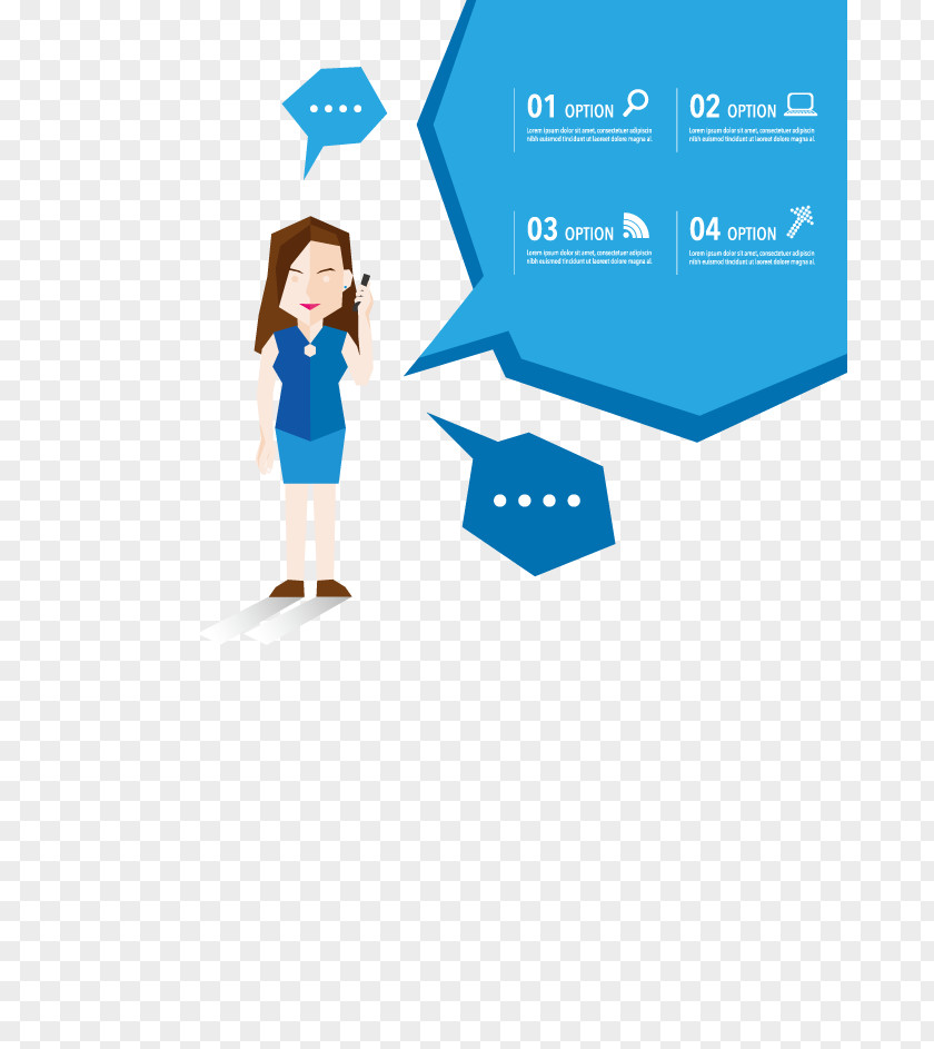 Blue Female Data Analyst Euclidean Vector Adobe Illustrator Social Networking Service PNG