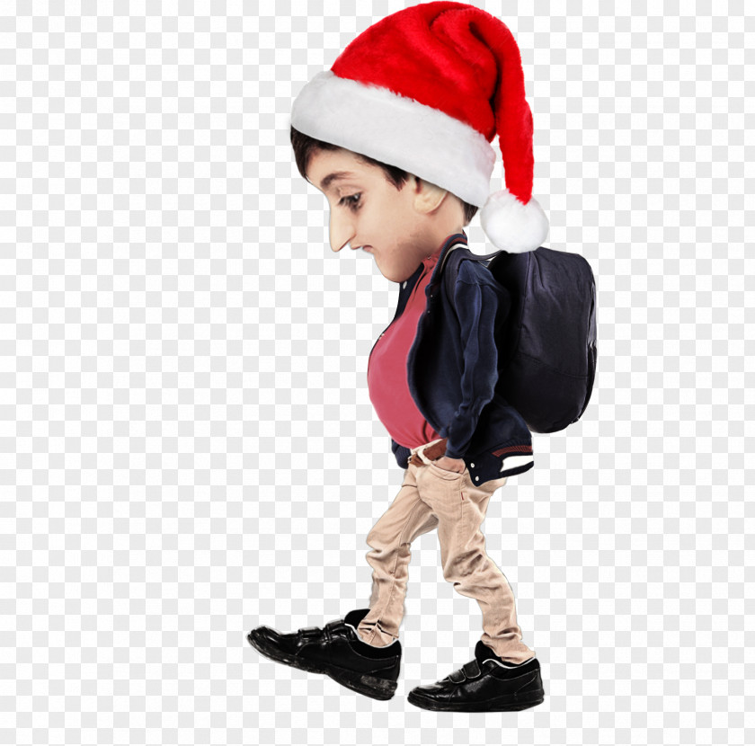 Boy Cap Beanie Santa Claus Christmas Day Toddler PNG