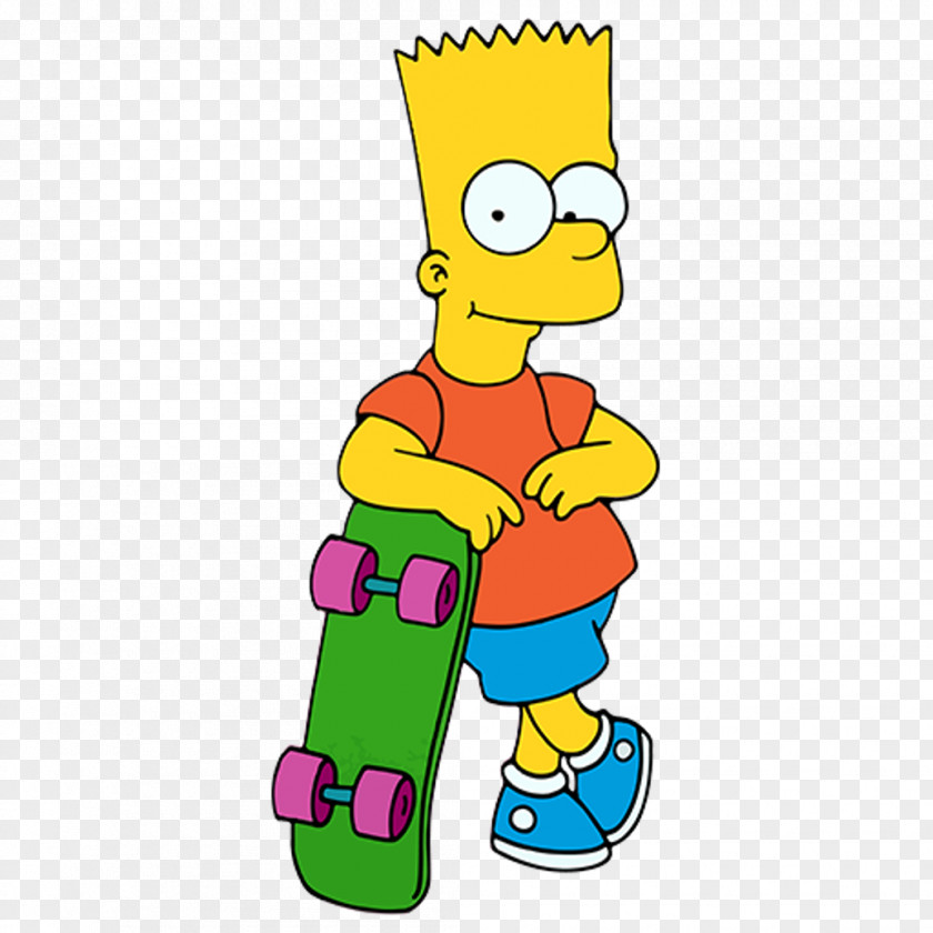 Cartoon Characters Simpsons Bart Simpson Marge Homer Lisa Maggie PNG