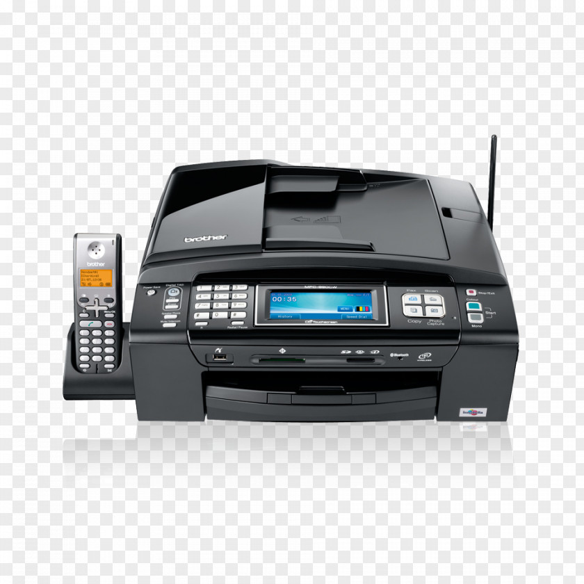 Printer Multi-function Brother Industries Inkjet Printing Fax PNG