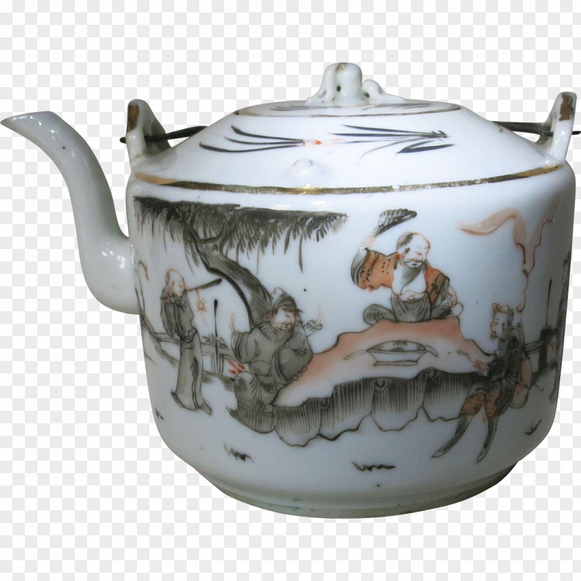 Teapot Tableware Kettle Ceramic Lid PNG
