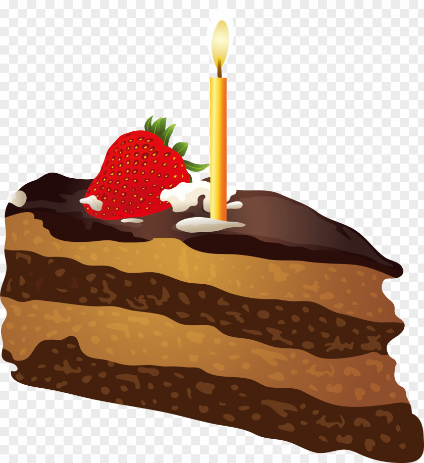 Triangle Chocolate Brownie Cake Torte PNG