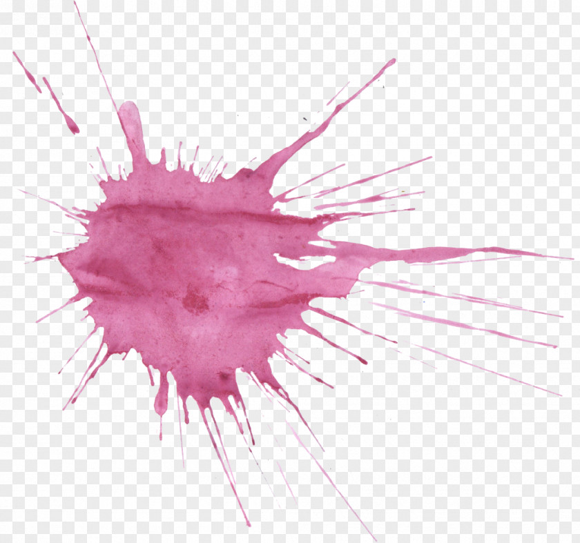 Watercolor Splash Painting Purple Graphic Design PNG