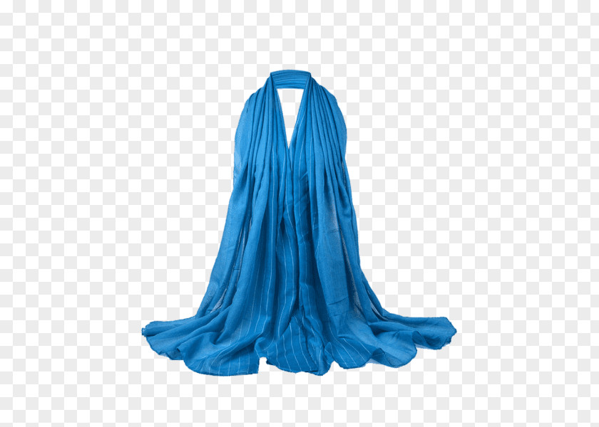 Blue Scarf Silk Neck PNG