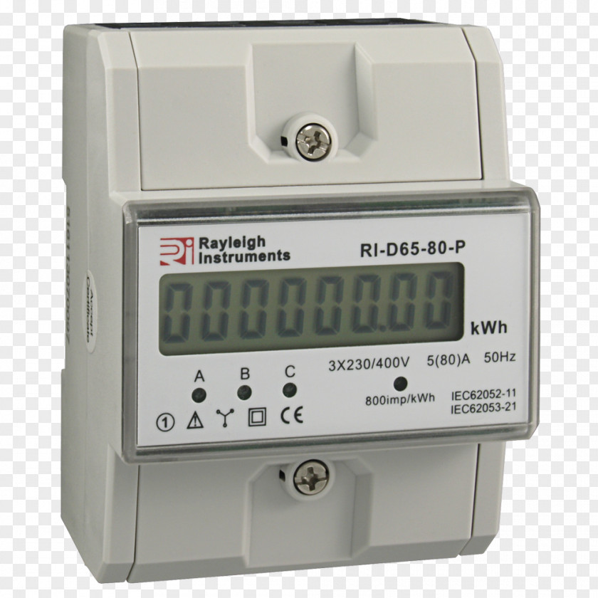 Energy Electricity Meter Three-phase Electric Power Polyphase System Single-phase PNG