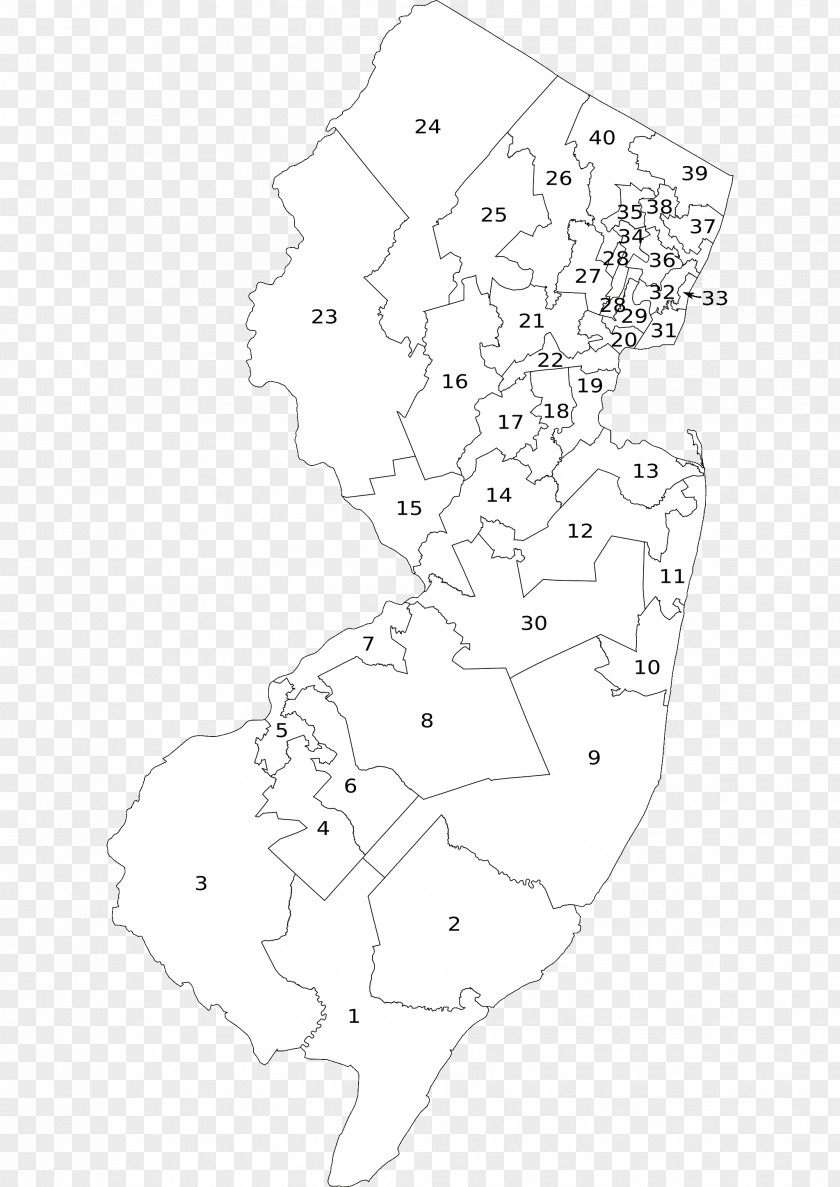 Map New Jersey Blank Topographic Mapa Polityczna PNG