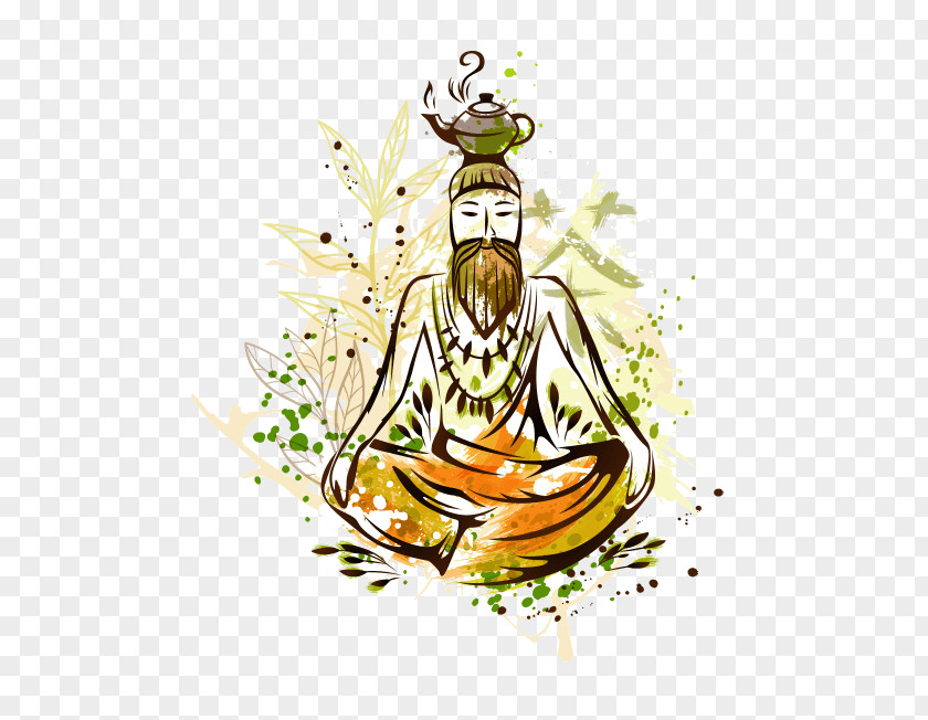 Tea Lotus Position Clip Art PNG