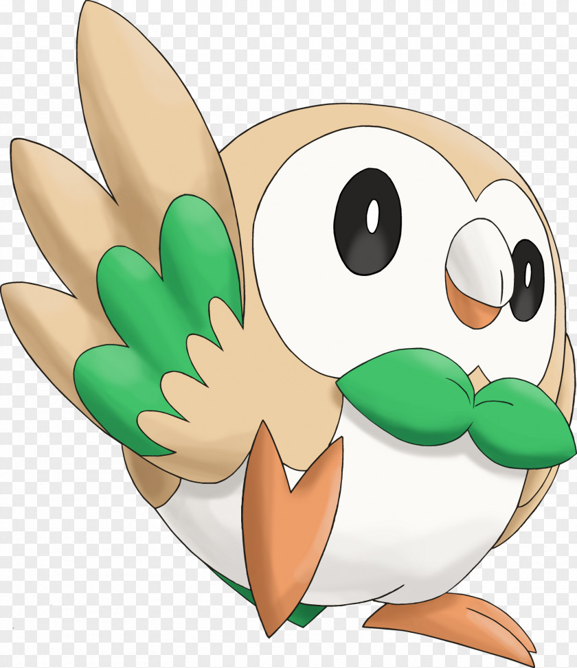 Flinthook Pokémon Sun And Moon Rowlet Beak Nintendo PNG